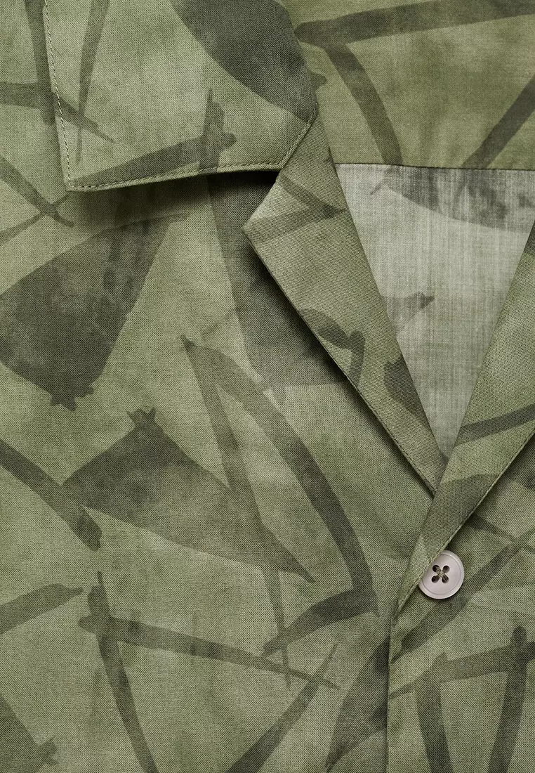 Printed Bowling Shirt