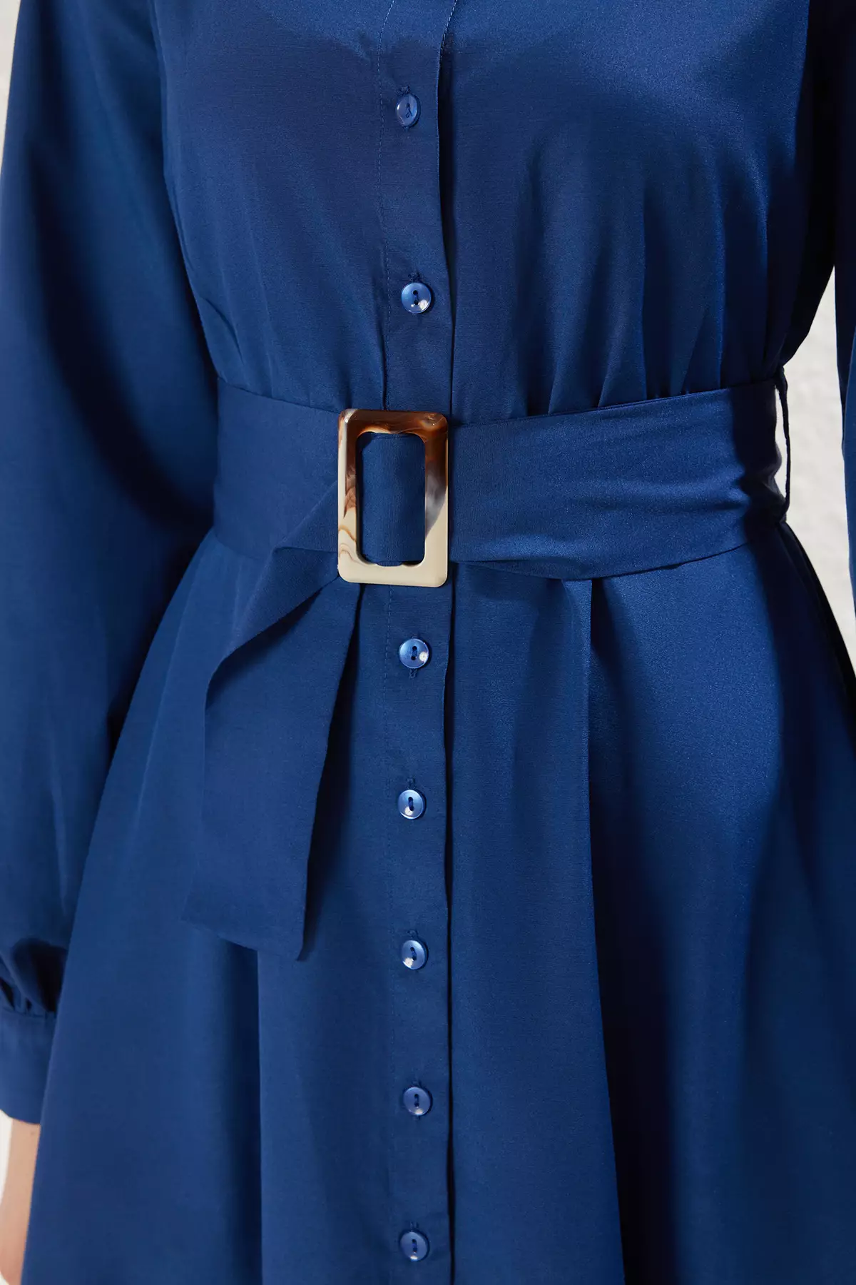 Shirt Maxi Dress with Belt
