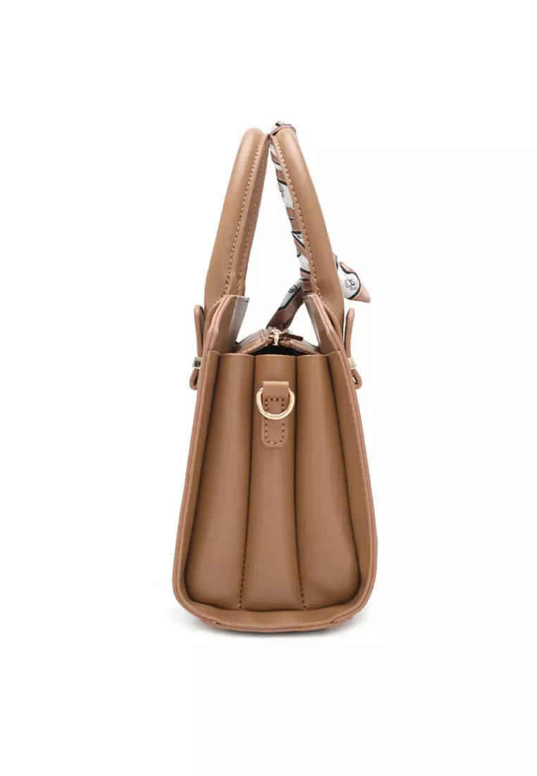 Women's Top Handle Bag / Sling Bag / Crossbody Bag (手拿袋 / 斜孭袋) - 棕色