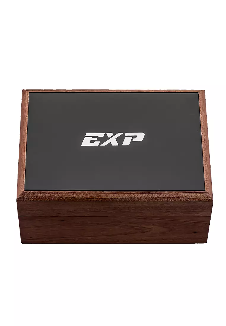 Expedition EXP - Jam Tangan Pria - Black - Blue Rubber Strap - 3008 MCRIPBABU