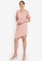 ZALORA WORK pink Asymmetric Hem Wrap Dress 966DCAA892C0F2GS_8