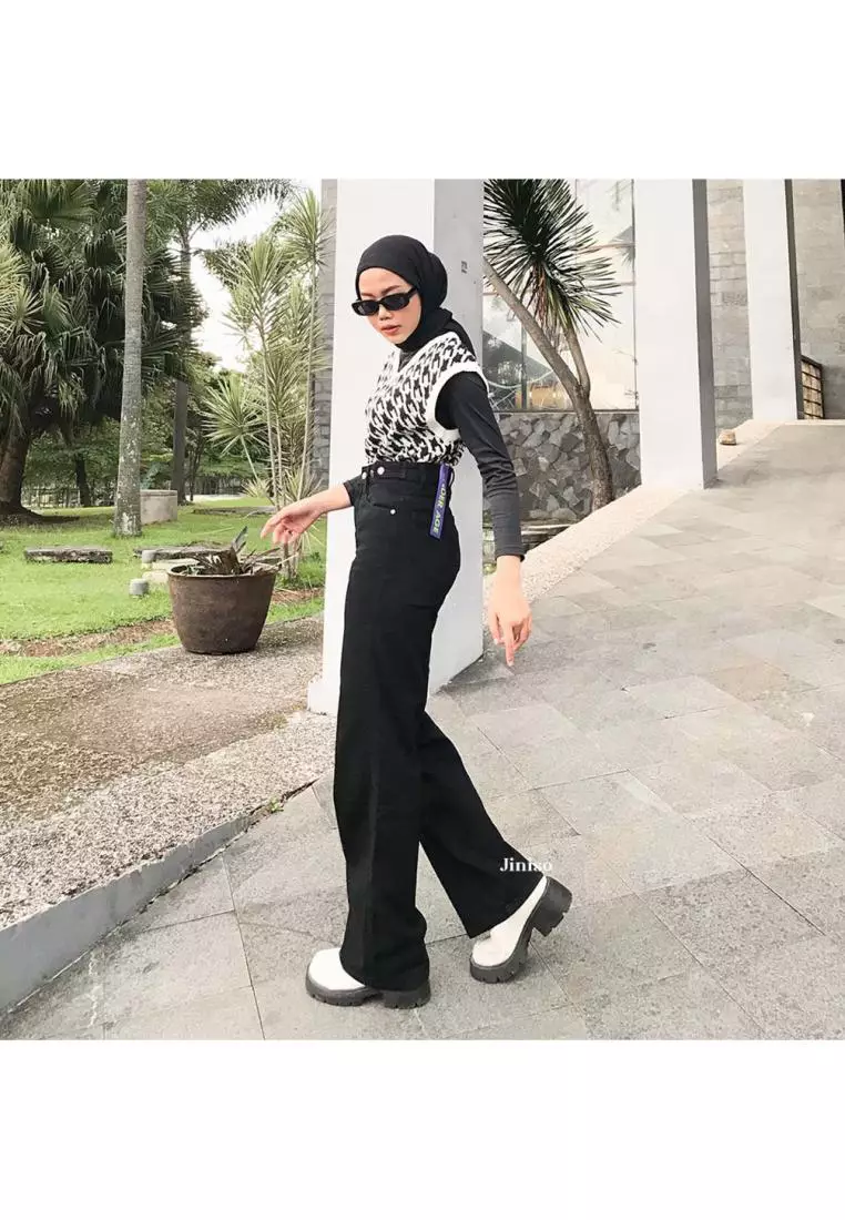 Highwaist Adjustable Baggy Jeans 443 UNDER AGE