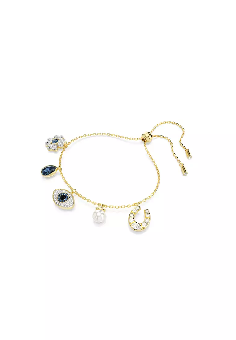 Buy Swarovski Symbolica bracelet, Clover, evil eye and horseshoe