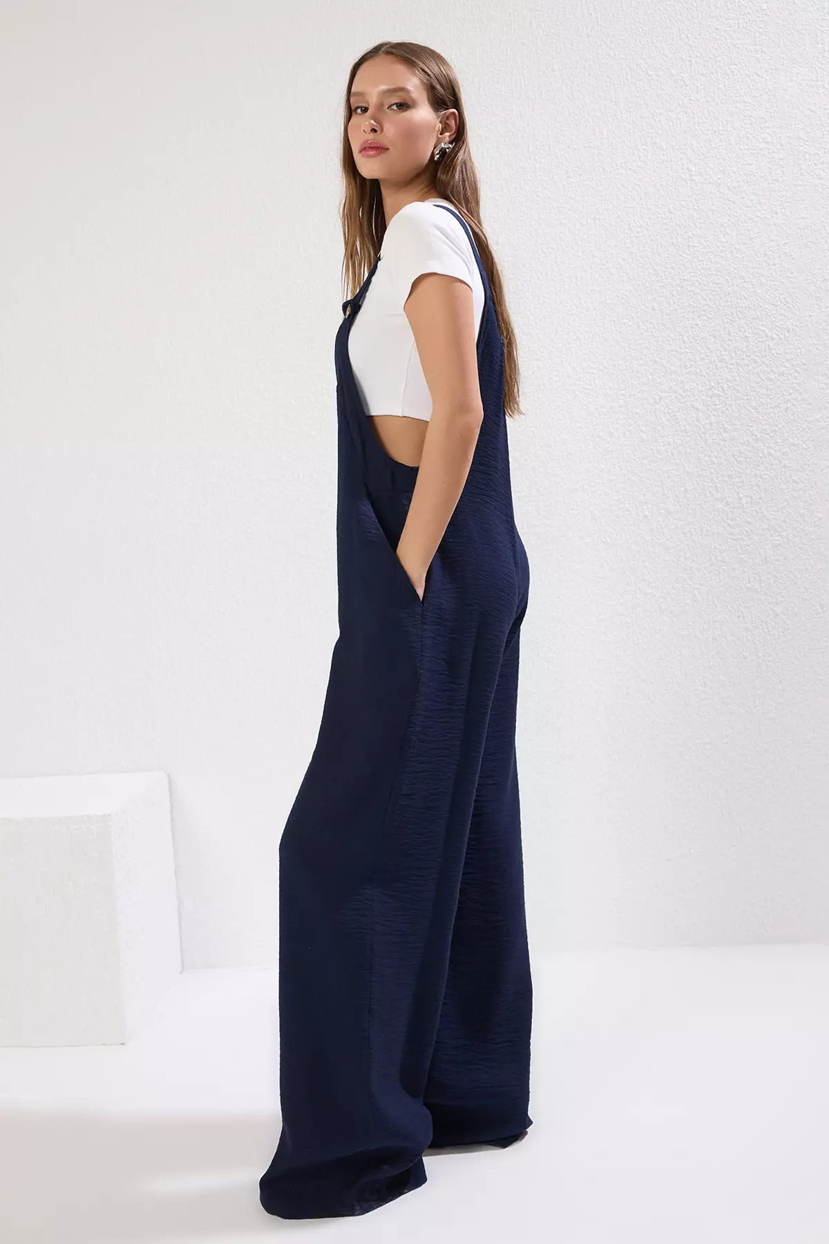 Square Neck Wide Leg Jumpsuit