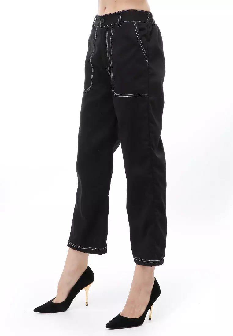 Jourel Long Pants Kasual Amber Cargo Wanita Material Chino ORIGINAL