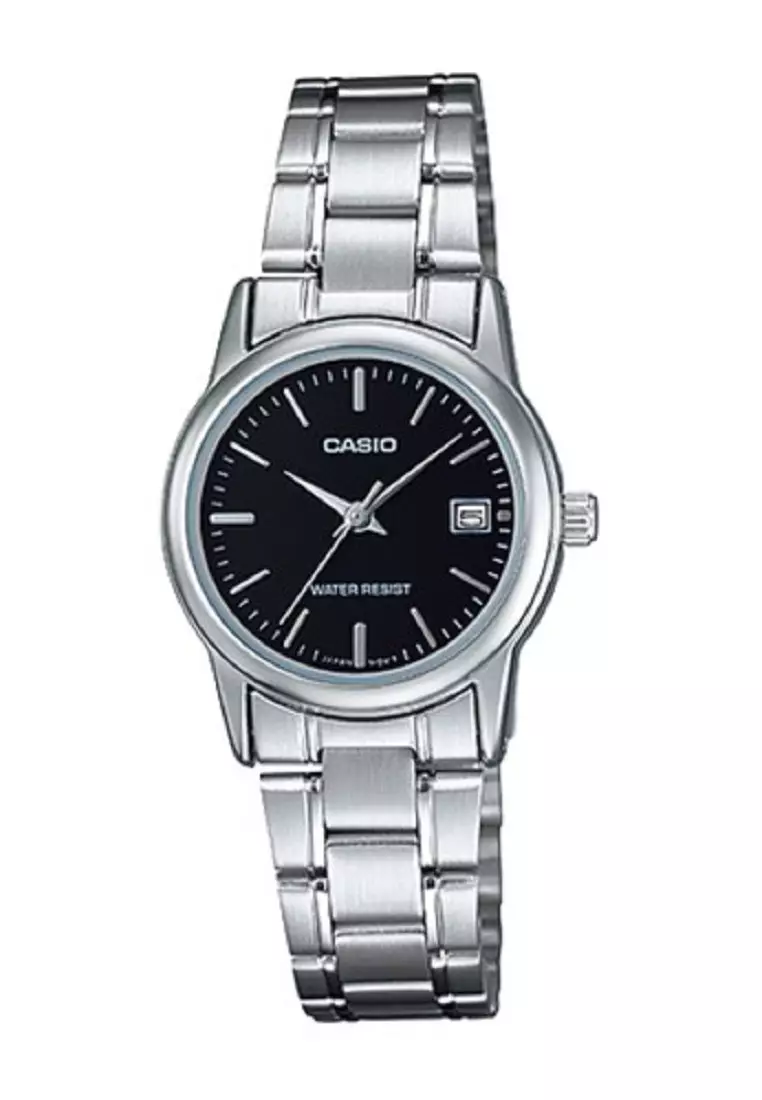 Jam casio silver discount