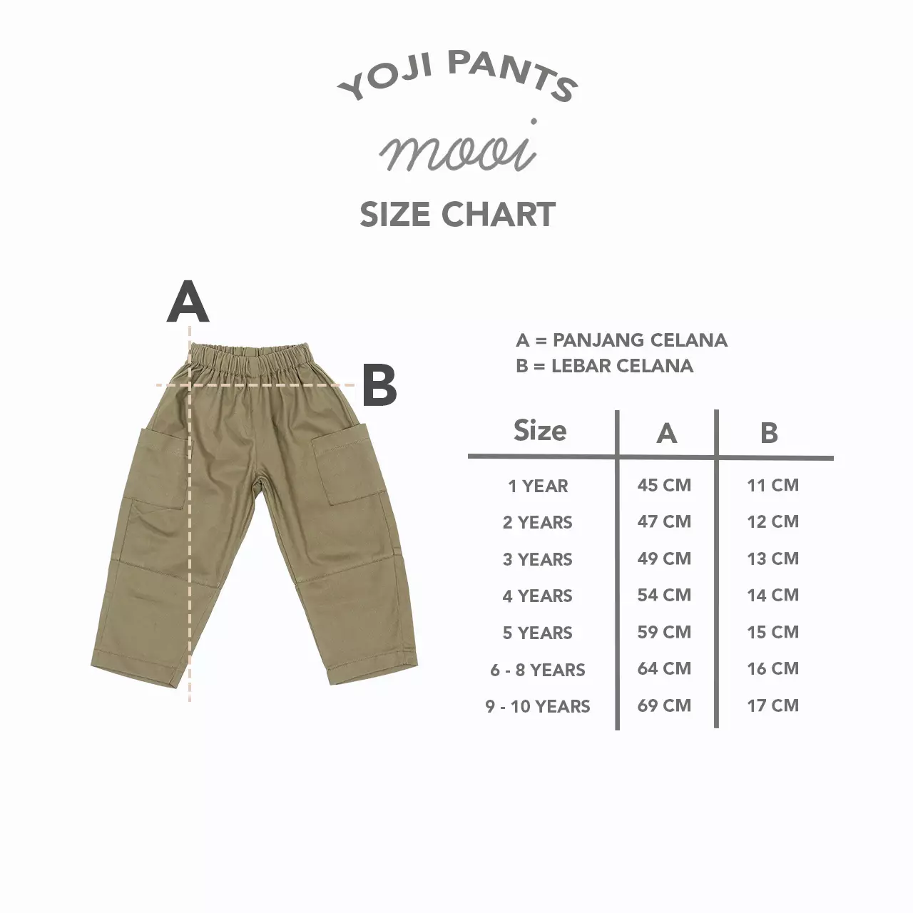 Mooi Celana Panjang Chinos Anak Yoji Pocket Pants - Khaki