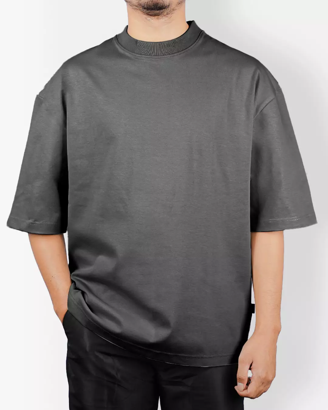 Gloaming Tshirt Oversized Cotton Australia Coolbreeze 16s Dark Grey