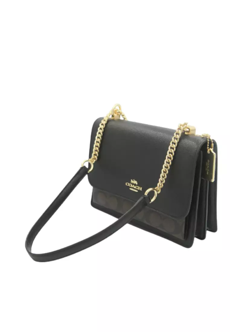 Coach Signature Klare Crossbody 91019 In Brown Black