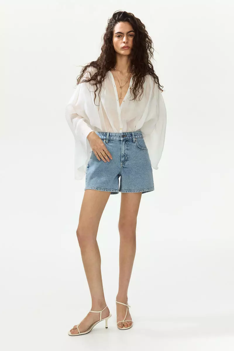 Denim shorts