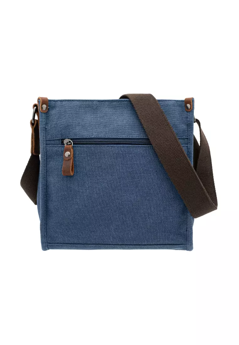 Canvas Leather Street Tide Messenger Bag BAD 21007
