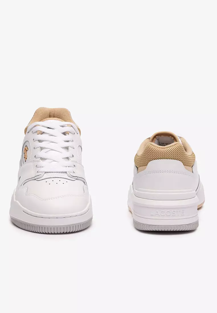 Women's Lineshot Contrasted Collar Leather Trainers