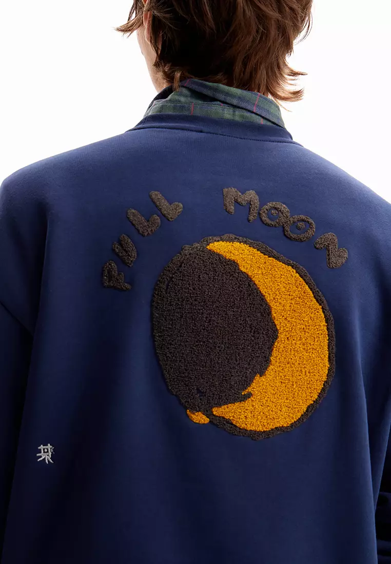Desigual Man Moon flower sweatshirt.