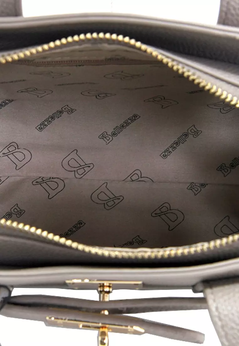 Bellezza Handbag BHW361 Light Grey