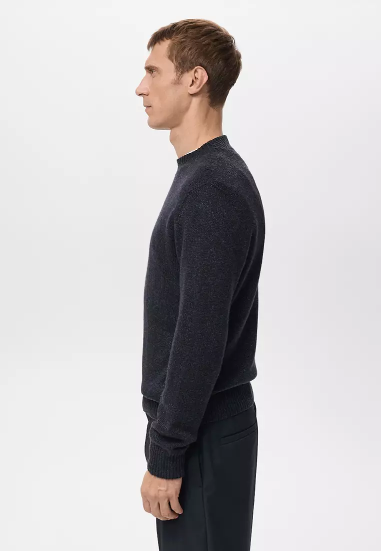 Structured Wool-Blend Knitted Sweater
