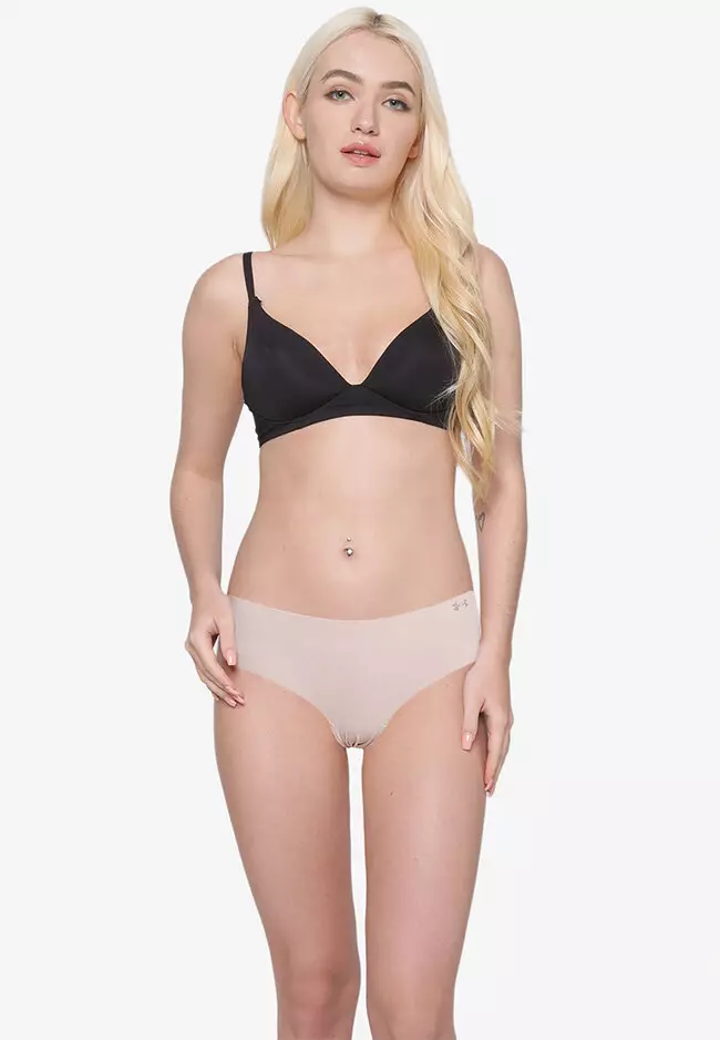 panties Under Armour Pure Stretch Hipster 3 Pack - 004/Black/Beige - women´s  