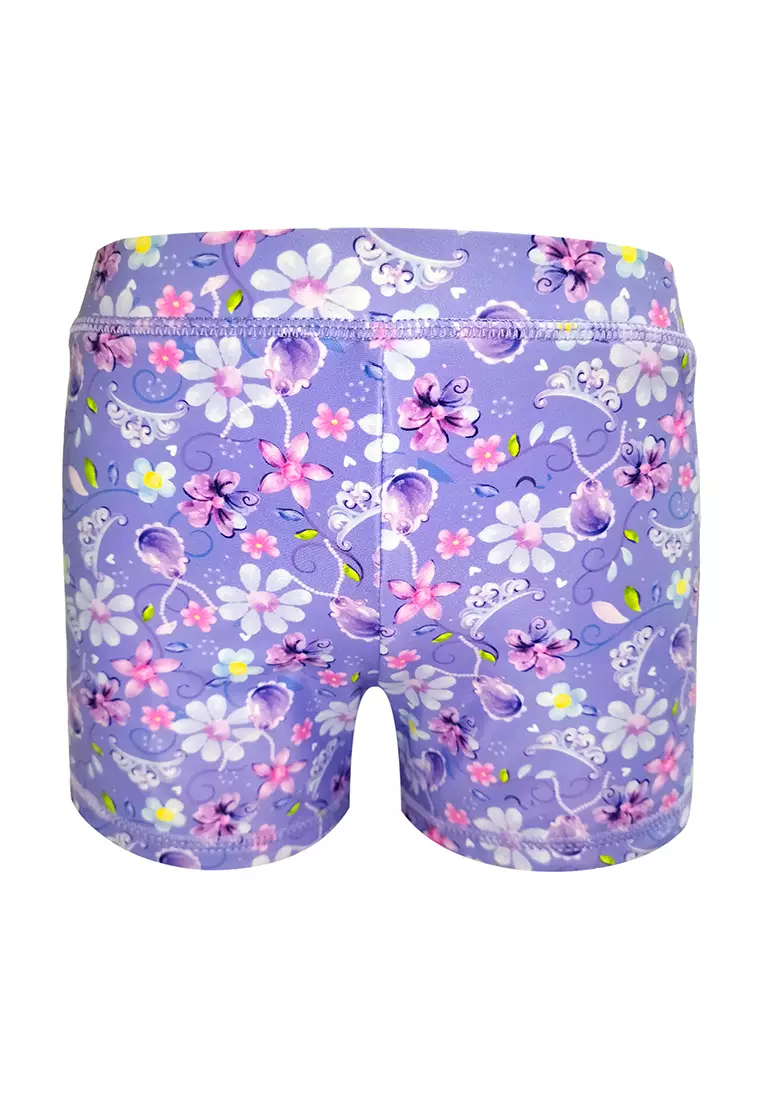 Sofia The First Bikini Top Bandeu Boyleg Set With Non-Rust Adjusters For Kids Girls