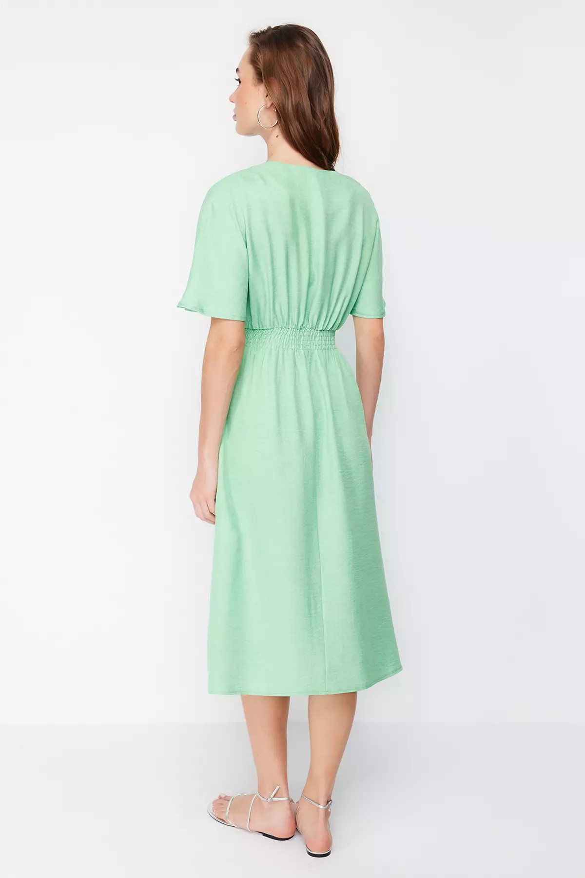 Tie Waist Midi Dress