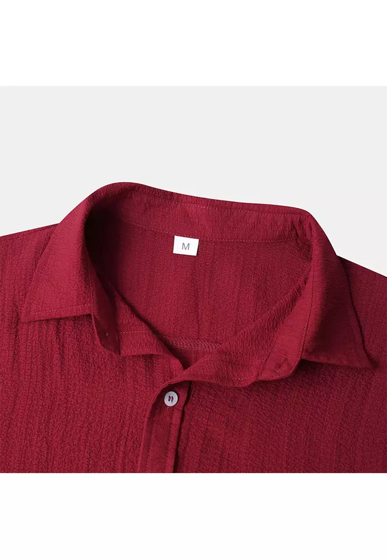 Solid Color Short-Sleeved Shirt YL-A89