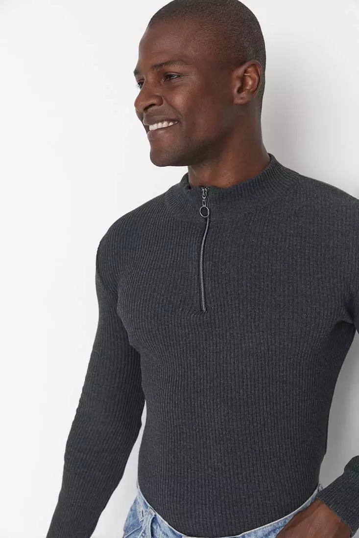 Mens discount charcoal turtleneck