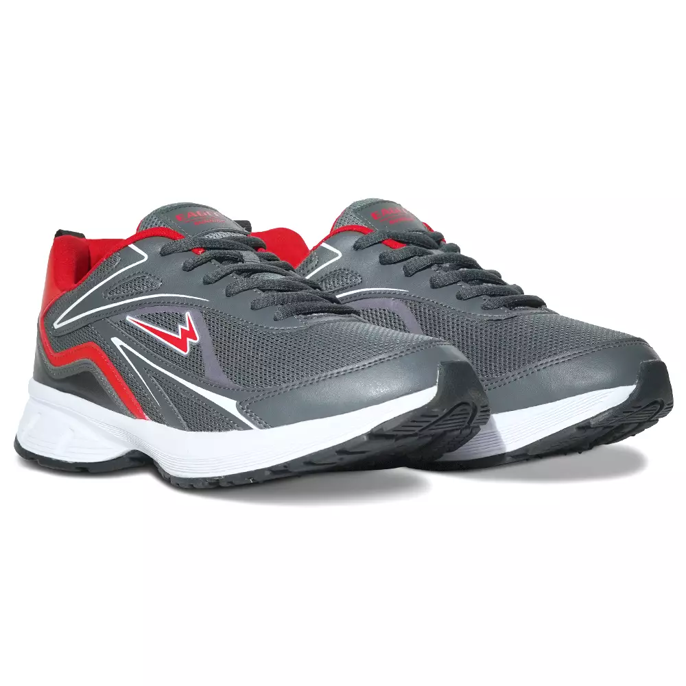 Eagle Sepatu Running Over Drive  – ABU TUA/MERAH