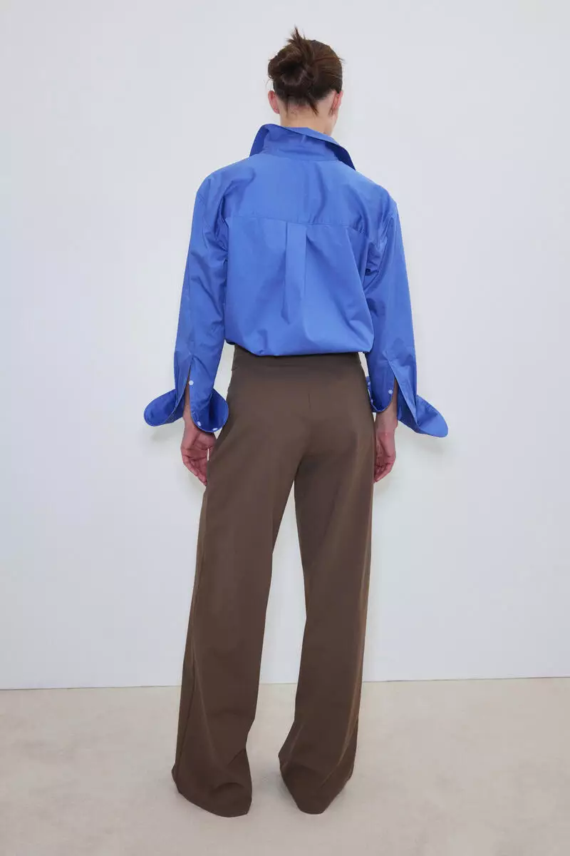 Four-way Stretch Wide Trousers