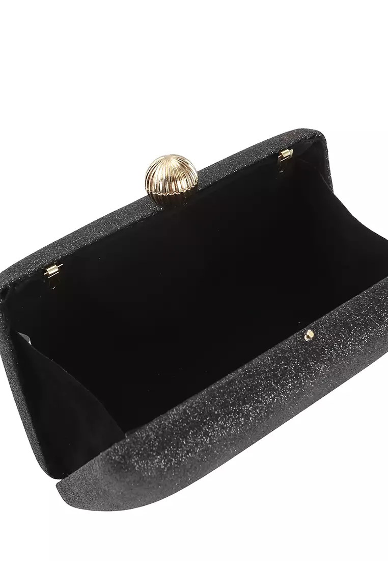 Red and black clutch on sale
