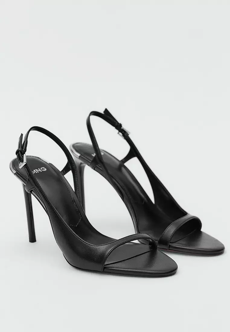 Buy Mango Asymmetrical Leather Heels 2025 Online ZALORA Philippines