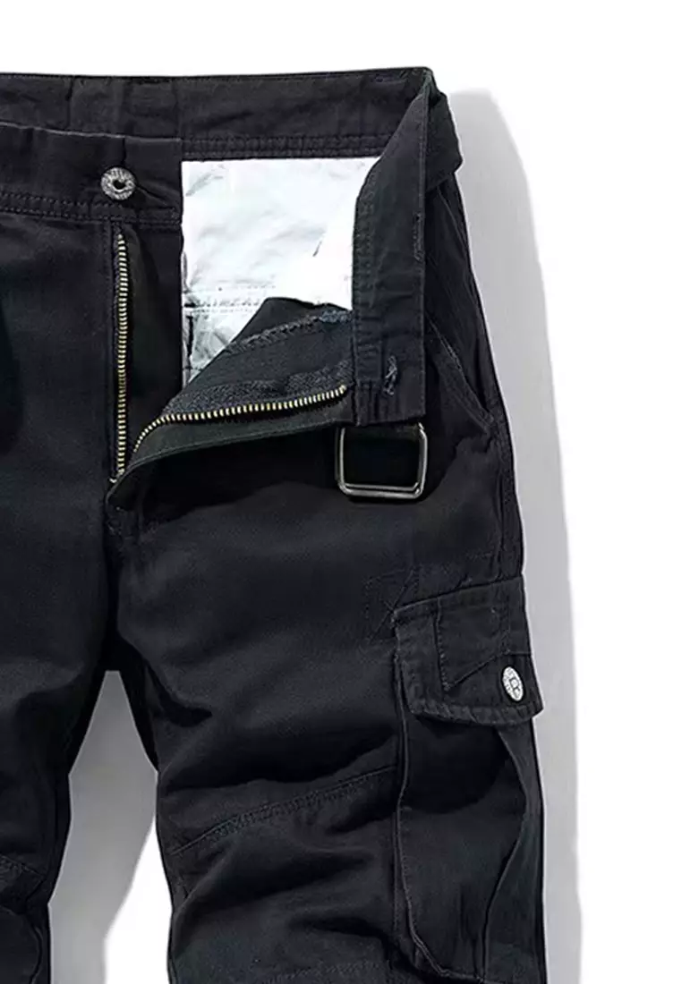 Multi Pockets Cotton Casual Shorts GJL27053