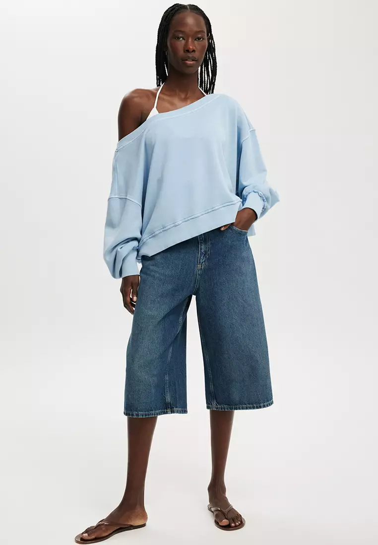 Off Shoulder Sweatshirt