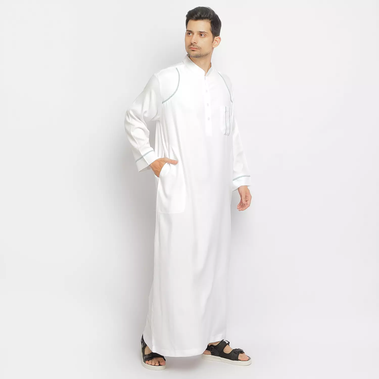 Gamis Pria GP 07 White New