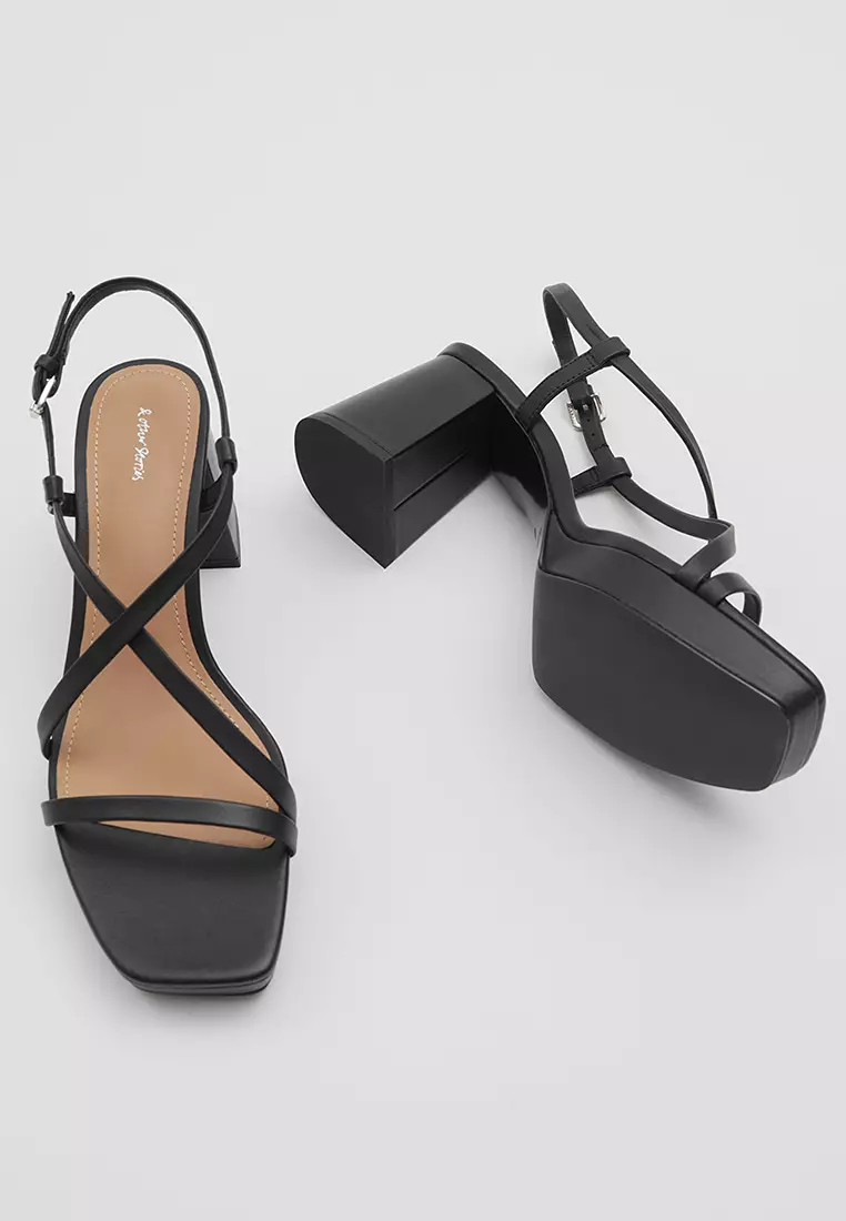 Buy Other Stories Strappy Leather Heeled Sandals Online ZALORA