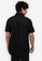 ZALORA BASICS black Short Sleeve Button-Up Denim Shirt 0650EAA02D55C3GS_2