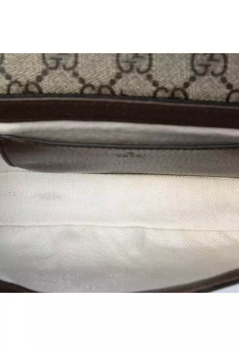 Pre-Loved Gucci Gg Supreme Web Ophidia Pochette Crossbody