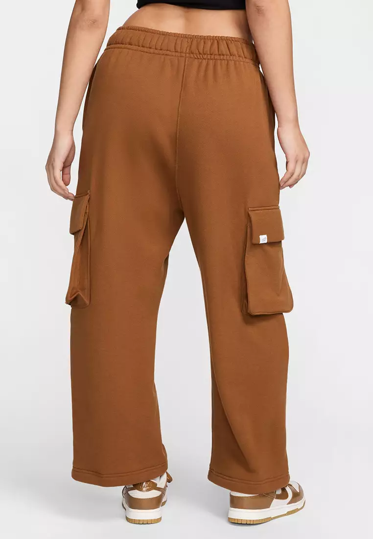 Sportswear Low-Rise Oversized French Open-Hem Terry Pants