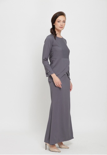 Sarimah Kurung from Colours Thread Clothing in Grey