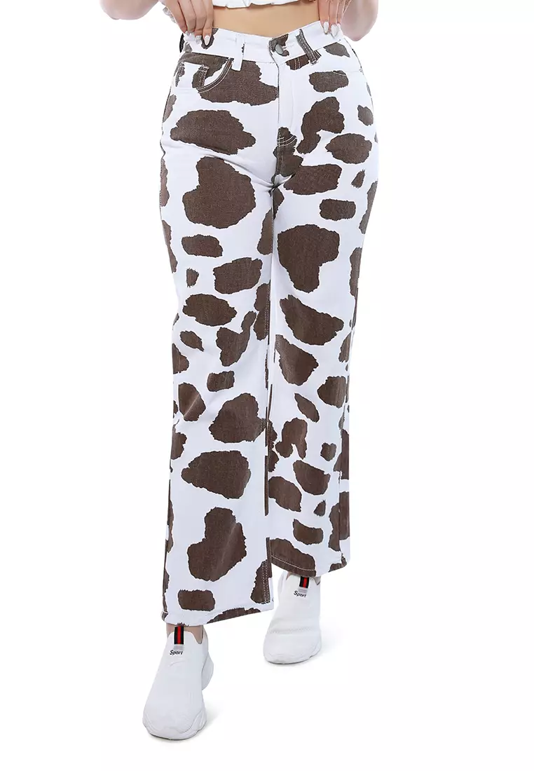 Buy London Rag Brown Cow Print Wide Pants 2023 Online ZALORA Philippines