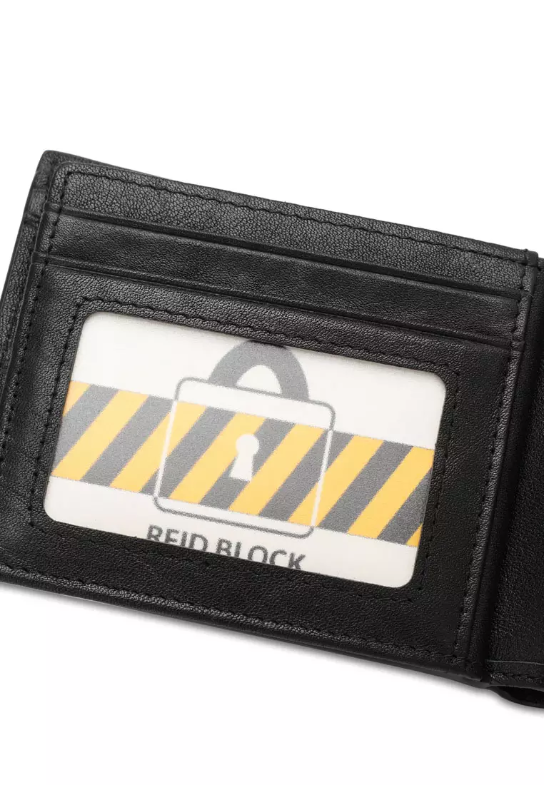 Men's Genuine Leather RFID Blocking Bi Fold Wallet (Dompet Bi Fold Pria Kulit Genuine RFID Blocking)