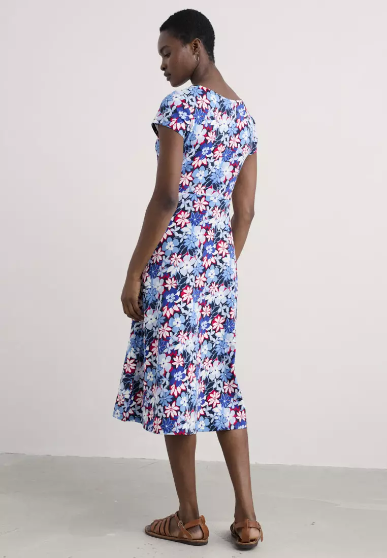 Seasalt Cornwall Blue Wild Bouquet Dress