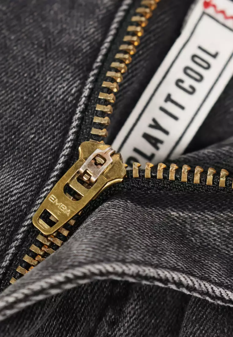 Emba Denim - BS08B Celana Panjang Denim Pria Regular Warna Light Stone