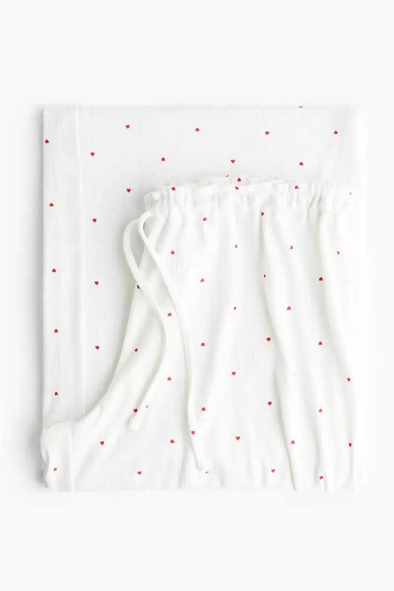 Pointelle pyjama bottoms