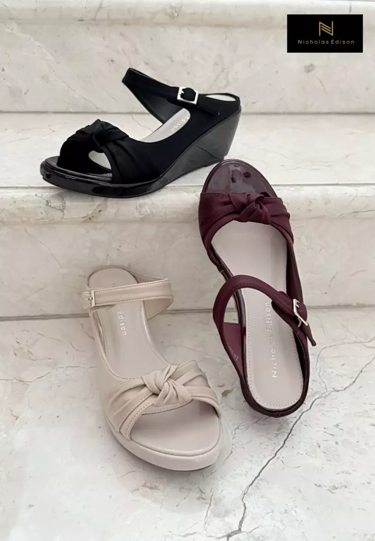 Wedge Elina Maroon