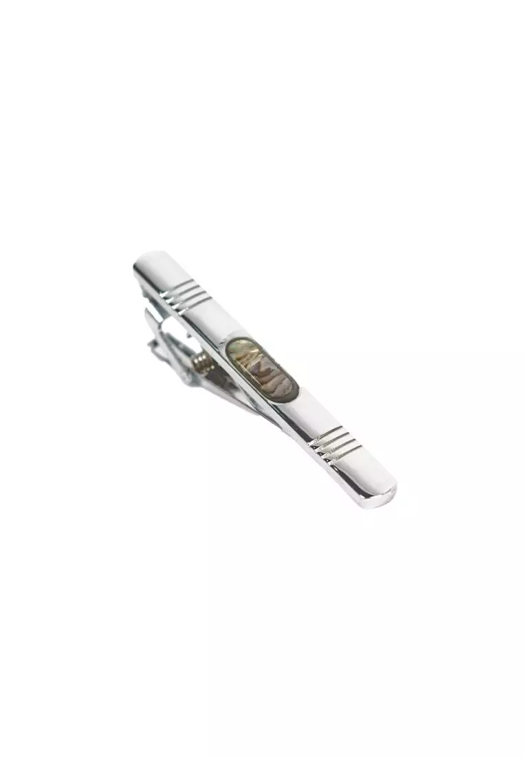 Houseofcuff Pin Tie Jepit Dasi Slim Silver A07