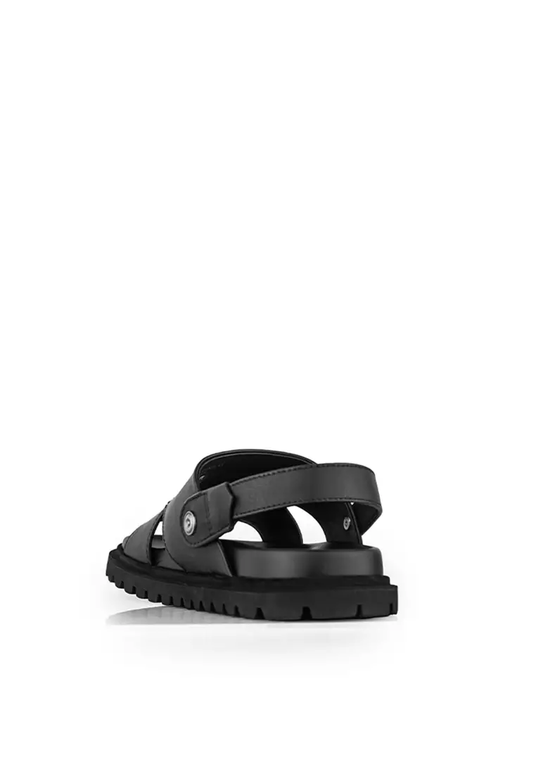 Sandal Kulit Pria Gino Mariani Joel Black