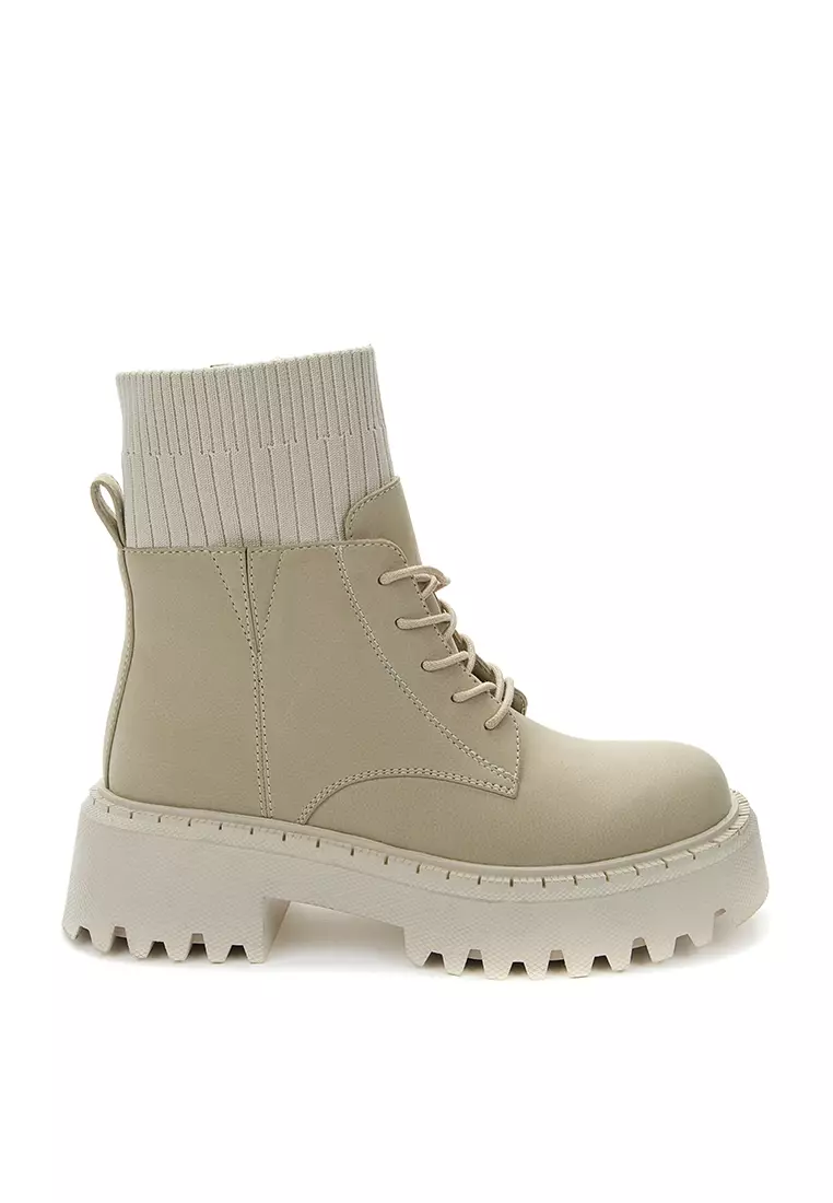 Buy BETSY Zara Lace Up Ankle Boots Online ZALORA Malaysia