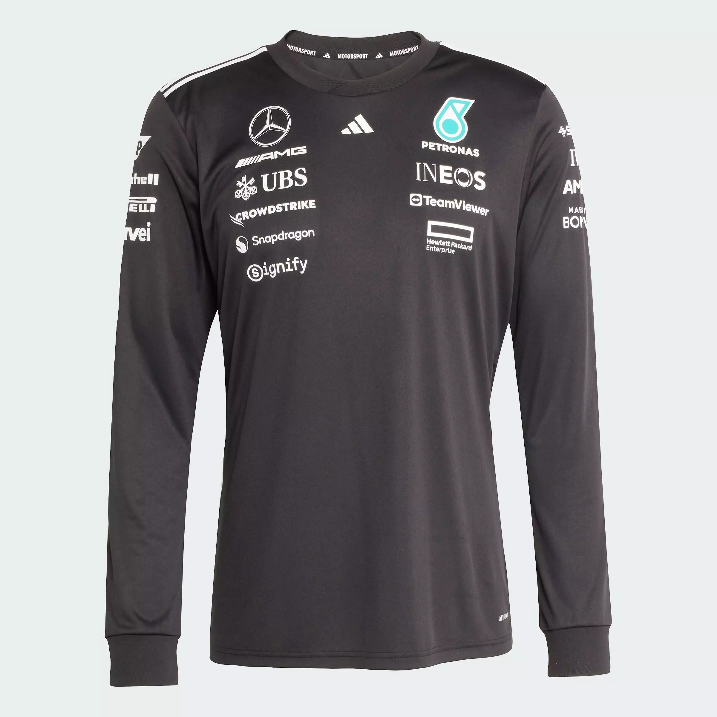 Motorsport MERCEDES - AMG PETRONAS FORMULA ONE TEAM DRIVER JERSEY LONG SLEEVE Men Black JW5364