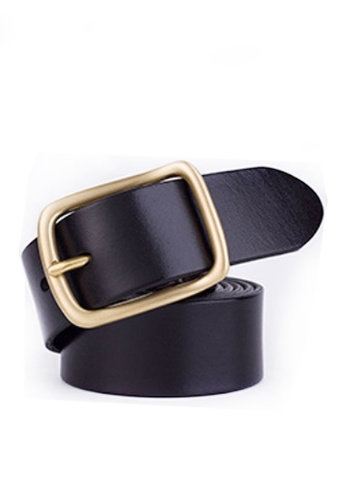 Twenty Eight Shoes black VANSA Fashion Leather Pin Buckle Belt  VAM-Bt025A 1D9A3ACF452F31GS_1