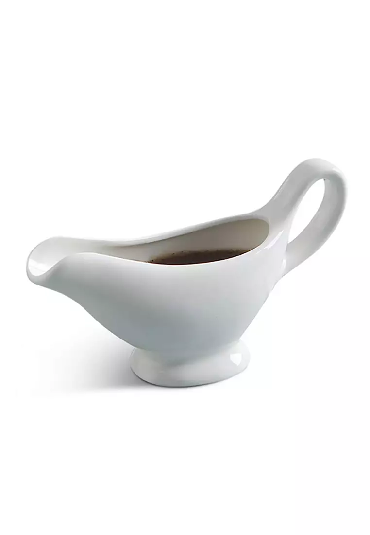 Buy Edge Houseware 3oz Ceramic Gravy Boat , White Gravy Boat for Salad