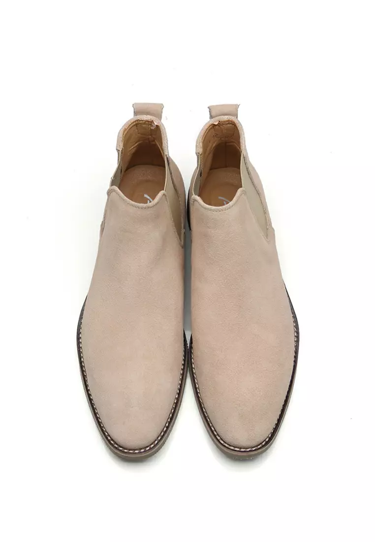 Cow Suede Vintage Elastic Boots MC126