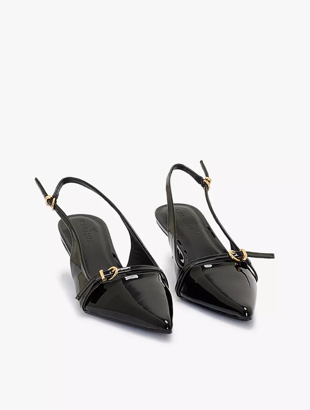 Payless Chrissie Womens Karter Kitten Heels - Black_04